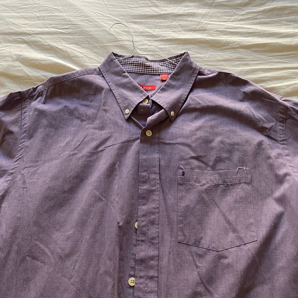 Izod Mens XXL purple button down